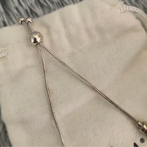 Pandora Moments Snake Chain Slider Bracelet - Picture 4 of 5